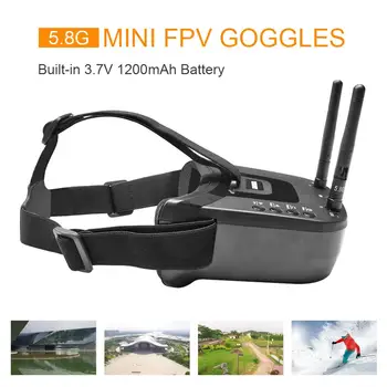 VR009 FPV Gözlük 5.8 G 40CH 3 inç Gözlük Gözlük Video Kulaklık Yarış Quadcopter Kamera Drones ve Aksesuarları