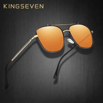 KINGSEVEN MARKA tasarım Sürüş Erkek Güneş Gözlüğü Erkekler Polarize Güneş gözlükleri Moda Stil Gözlük UV400 Gafas De Sol Masculino
