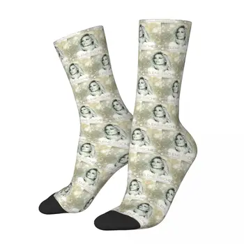 Helene Fischer Weihnachten Meme Çorap Erkek Erkek Kadın Bahar Çorap Polyester