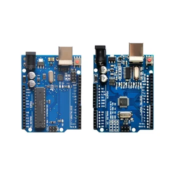 için UNO R3 MEGA328P CH340 CH340G ATMEGA16U2+MEGA328P Arduino UNO için Chip R3 Geliştirme kurulu + USB KABLOSU IC Modülü Dıy seti
