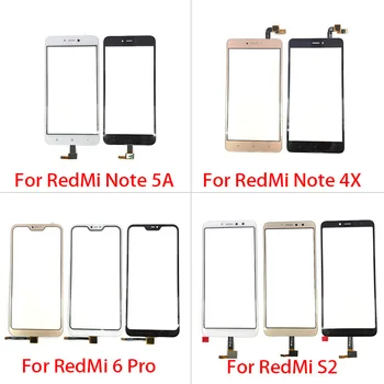 Xiaomi Redmi için S2 6 Pro Not 4X 5A Başbakan Dokunmatik Ekran Cam Panel Sayısallaştırıcı Sensörü Touchpad Ön Cam Panel Onarım Yedek
