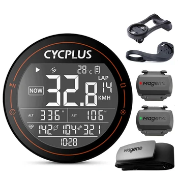 CYCPLUS M2 Bisiklet Kilometre Sayacı GPS Bilgisayar Kablosuz MTB Yol Bisiklet Cyclocomputer Dağ Kilometre Bluetooth Magene Ritim Ant+