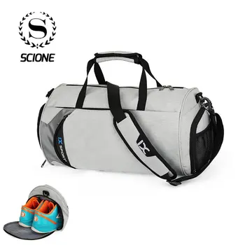 Scione yeni şerit naylon seyahat noktalar omuz çantaları kapasiteli ışık bagaj Tote çanta moda eğitim ayakkabı paketi Crossbody çanta