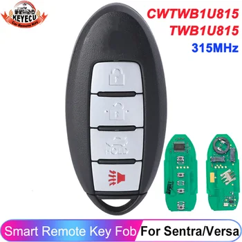 KEYECU CWTWB1U815 Uzaktan akıllı anahtar Nissan Sentra Versa 2013-2018 Güneşli Teana Sylphy 315MHz ID46 PCF7952A TWB1U815 Anahtarsız