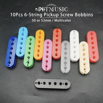 10 Adet 6-String Elektro Gitar Pickup Humbucker Vida Bobin / Kutup Aralığı 50 veya 52mm / Çok Renkli Mevcut