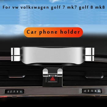 Araba telefon tutucu vw volkswagen golf 7 İçin mk7 golf 8 mk8 Araba Styling Braketi GPS Standı Dönebilen Destek cep telefonu aksesuarları