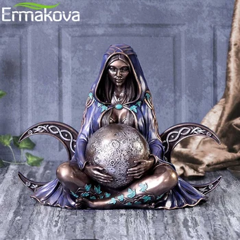 ERMAKOVA Reçine Bin Yıllık Gaia Heykeli Ana Toprak Tanrıçası Heykelcik anneler Günü Hediyesi ve ev bahçe dekorasyonu Heykelcik