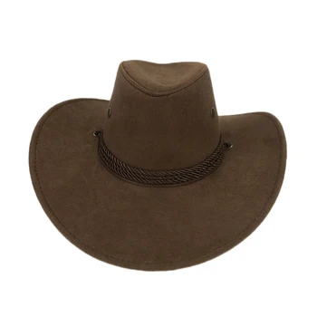 Serin Batı kovboy şapkaları Erkekler güneşlik kapağı Kadın Seyahat Performans Batı Şapka Chapéu Kovboy 9 Renkler Gorras Hombre