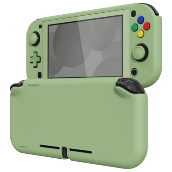 PlayVital toz yeşil çay Koruyucu Kılıf NS Anahtarı Lite W / Ekran Koruyucu ve Başparmak Sapları