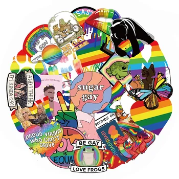 10/30/50 ADET Renk Eşcinsellik EŞCİNSEL Karikatür Sticker DIY Telefon Dizüstü Bagaj Kaykay Graffiti Çıkartmaları için Eğlenceli çocuk