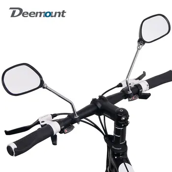 Deemount 1 Çift Bisiklet Dikiz Aynası Bisiklet Bisiklet Geniş Arka Görüş Reflektör Açısı Ayarlanabilir Sol Sağ Aynalar