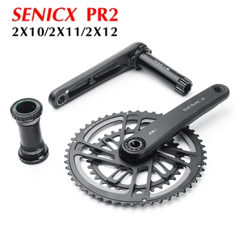 SENICX PR2 Yol bisikleti 2 x 10 /11/12 Hız Aynakol 165mm/170mm/175mm Krank 50/34T 53 / 39T 52 / 36T aynakol Yol Katlanır Bisiklet
