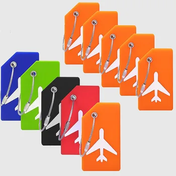 1 ADET Uçak Tarzı Bagaj Etiketleri Kadın Seyahat Aksesuarları Silika Jel Bavul KİMLİK adres tutucu Bagaj Yatılı Etiketi Çanta Etiketi