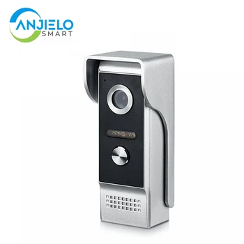 4 Kablolu Görüntülü Kapı Telefonu Tek Dayanıklı Video Kapı Zili Kamera Su Geçirmez Geniş Görüş Açısı Lens Gece Görüş Ev Güvenlik için