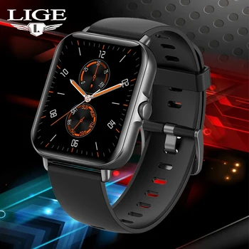 LIGE Yeni Bluetooth Çağrı akıllı saat Erkekler 1.69 
