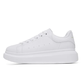 2020 Kadın rahat ayakkabılar Yeni Bahar Kadın Ayakkabı Moda Beyaz Sneakers Nefes Çiçek Dantel-Up Kadın Ayakkabı