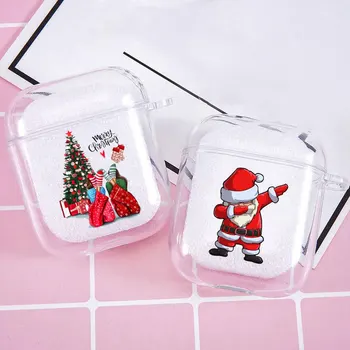 Yeni Yıl Noel kulaklık kutusu Airpods için Pro 3 Yumuşak Bluetooth Şarj Kutusu Airpod için 2 Koruyucu noel hediyesi Kapak