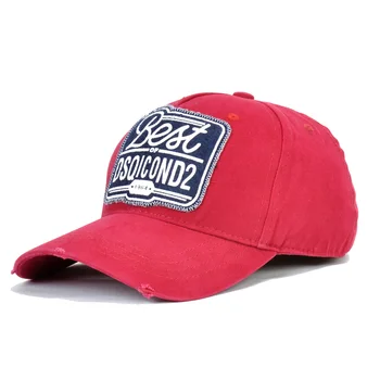 SIMGE marka beyzbol şapkası Erkekler Kadınlar için Nakış Klasik DSQICOND2 Harfler Baba Şapka Hip Hop şapka kamyon şoförü şapkası Spor rahat şapka