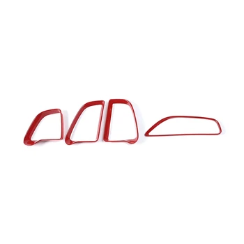 Challenger için Merkezi Konsol Klima Çıkış Vent Trim Aksesuarları Dodge Challenger 2015-2021 için, Kırmızı