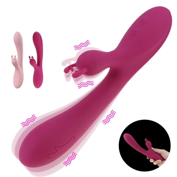 Yumuşak Derin Penetrasyon Tavşan Vibratör G Noktası ve A-spot Stimülasyon 10 Modları Titreşimli Yapay Penis Kadınlar için Seks Oyuncak Vajinal Orgazm