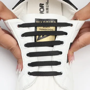 12 adet / grup Moda Silikon Ayakabı Elastik Sneakers Ayakkabı bağcıkları Olmadan Çocuklar Yetişkin Tembel Hızlı Dantel Kauçuk Shoestrings