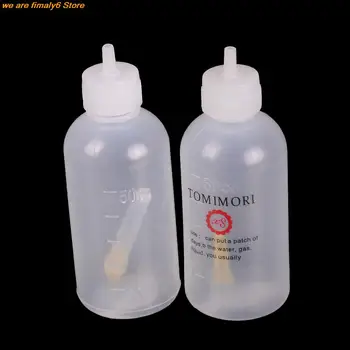 1 adet Çok Fonksiyonlu DIY Model Yapımı 50ml Plastik dağıtıcı şişe Şırınga İğne Tutkal Alkol Boya Şişesi