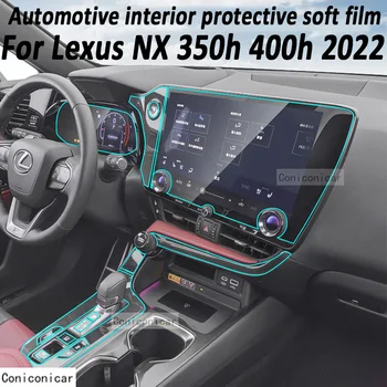 LEXUS NX için 350h 450h 2022 Şanzıman Paneli Pano Navigasyon Otomotiv İç koruyucu film TPU Anti-Scratch