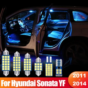 Hyundai Sonata YF için 2011 2012 2013 2014 5 adet Canbus Hata Ücretsiz 12V LED Araç İç Dome Okuma Lambaları bagaj lambası Aksesuarları
