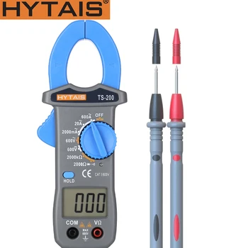 HYTAIS TS200 Anti-yanık Dijital Kelepçe Metre AC / DC 1999 Sayımlar Akıllı Taşınabilir Test Cihazı Elektrikçi Multimetre