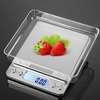 Son USB powered mutfak terazisi 500g 0.01 g Paslanmaz Çelik Hassas Takı Tartı denge Elektronik Gıda Ölçeği