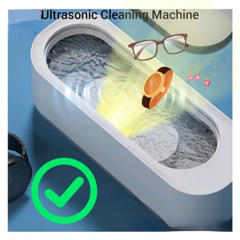 Mini Ultra sonic Temizleme Makinesi Yüksek Frekanslı Titreşim Yıkama Temizleyici Yıkama Takı Gözlük İzle Halka Protez Temizleyici Sonic