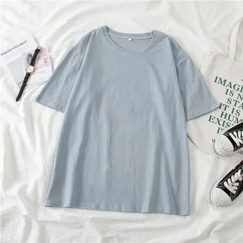 TE22 Güzel geometri baskılı grafik tişört Üstleri Tee Sevimli Kısa Kollu Kadın T shirt