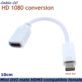 Mini DVI Erkek HDMI uyumlu Kadın Mini DVI Kablosu MİNİ DVI Dönüştürücü Adaptör Kamera PC Macbook 1080P HDTV Projektör
