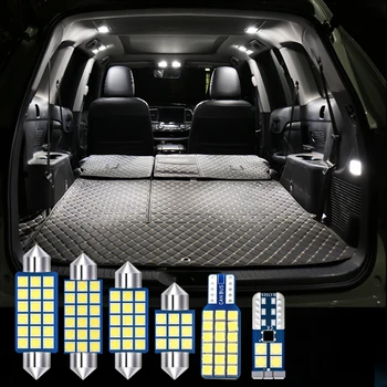 8 adet hatasız araç LED Ampuller Volvo XC60 XC 60 2010 2011 2012 2013 2014 İç Dome Okuma Lambaları Gövde ışıkları Aksesuarları