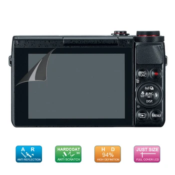 (6 adet, 3 paket) LCD koruyucu ekran koruyucu film Canon Powershot G7X / G7X III II / G5X / G9 X / G9X Mark II Kamera