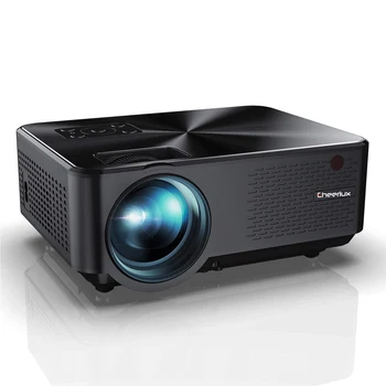 CHEERLUX C9 Yeni HD Projektör yerli 720 P 2800 lümen led projektör ev sineması projektörü