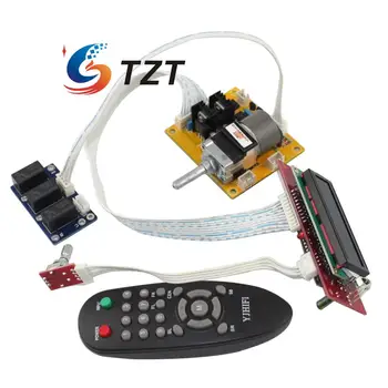 TZT LCD Ses Ekran Motor Potansiyometre Uzaktan Kumanda 2.0 Kanal Ön Amp amplifikatör Kurulu Ses DIY