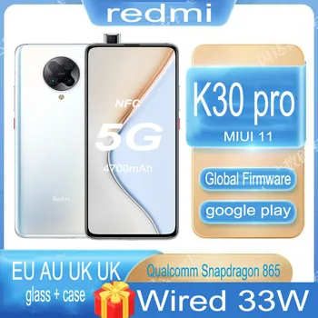 küresel sürüm celular Smartphone Redmi K30 Pro 5G Xiaomi Tam Kavisli Ekran Snapdragon 865 tam netcom android