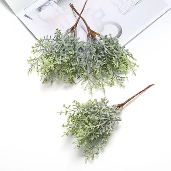 6 adet mini yapay bitki buket karalama defteri DIY yapay çiçek taç buket düğün ev Noel dekorasyon
