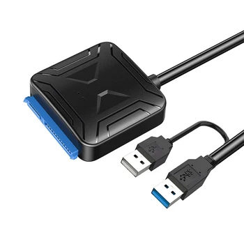 USB 3 0 SATA Sürücü Disk Adaptörü Tel HDD SSD Güç Veri Kablosu Masaüstü Bilgisayar Dizüstü İletim Aksesuarı Ofis