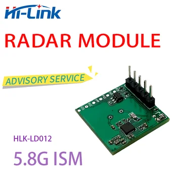 5 adet / grup 5G Radar modülü Algılama modülü Hareketli nesne algılama için HLK-LD012 5.8 G Ücretsiz Gemi
