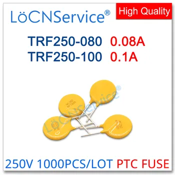 LoCNService 1000 ADET TRF250-080 TRF250-100 250V 0.08 A 0.1 A RF080 JK250-080U RF100 JK250-100U Sıfırlanabilir Sigorta PTC DIP Çin 