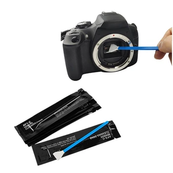10 Adet DSLR Kamera Sensörü Temizleme Çubuğu Dijital Kamera Temizleyici Lens Temizleme Kiti Nikon Canon Kamera için