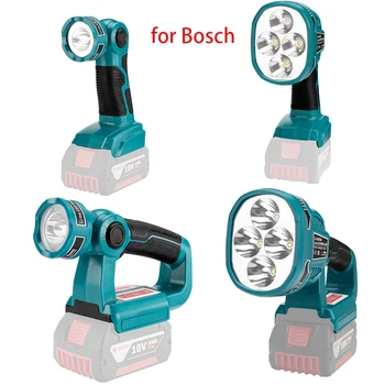 Taşınabilir Spot LED uyarı ışığı Çalışma Lambası El Feneri Torch el feneri için Bosch 14.4 V 18V BAT614 BAT618 li - ion pil