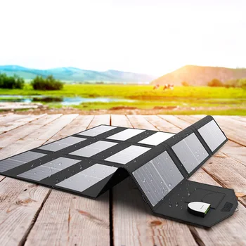 Su geçirmez 100W güneş panelleri katlanabilir solar şarj aleti 5V 12V 18V 20V Cep tablet telefon Dizüstü Güneş Jeneratör vb.