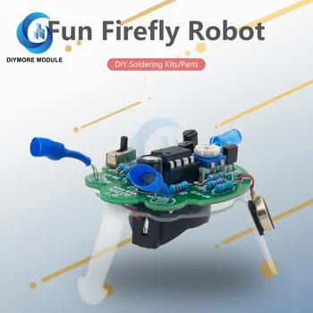 LED Solunum İşık Lehimleme DIY Kiti Simüle Firefly Yanıp Sönen Robot Oyuncak Işığa Duyarlı Sensör Mobil Robot Parçası Elektronik