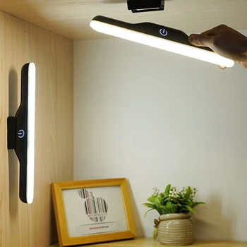 Yatak odası lambası USB LED masa dokunmatik ışık çubuğu kablosuz manyetik başucu lambası şarj edilebilir ofis çalışma okuma ışığı