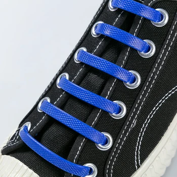 16 adet / grup Hiçbir Kravat Ayakabı Silikon Ayakkabı Bağcıkları Çocuk Yetişkin Özel Koşu Elastik Ayakkabı Bağı Erkekler Kadınlar Sneakers Bağlama Kauçuk