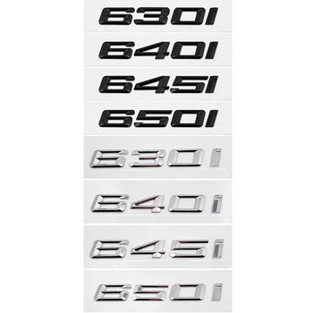 3D Orijinal ABS Araba Gövde Harfler Logosu Rozeti Amblemi Çıkartmaları Sticker BMW 6 Serisi 630i 640i 645i 650i 630d 640d 650d 645d F12