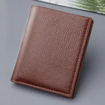 65 % Dropshipping!!Erkek cüzdan ince kart tutucu düz Renk engelleme lüks el çantası saklama çantası